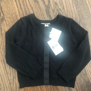 Kate Spade Black Cardigan with rhinestone bow